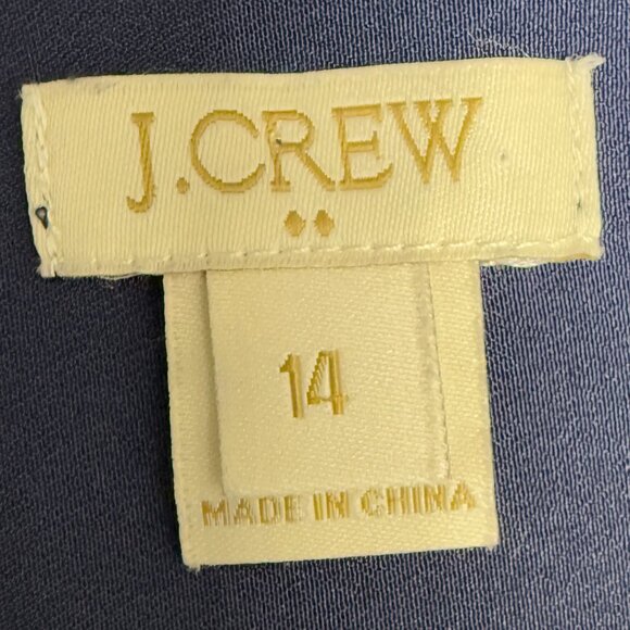Women's‎ J. CREW Wrap-front Romper Navy Blue Shorts- Size 14 - Picture 10 of 11